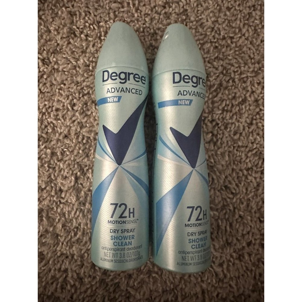 2X Degree MotionSense Dry Spray Antiperspirant, Shower Clean 3.8 oz